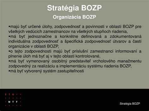 bozp|Stratégia BOZP